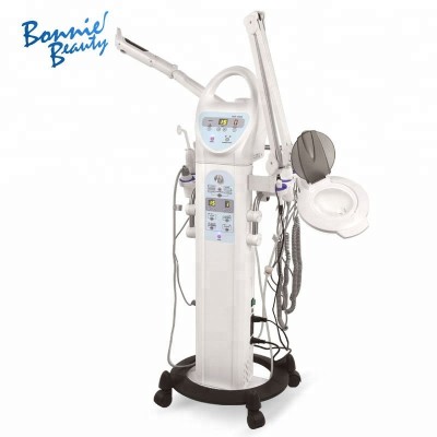 10-in-1 Beauty Machine: Microdermabrasion, Galvanic Current, High Frequency, Massage Brush, Vacuum Extractor, Spray Diffuser..